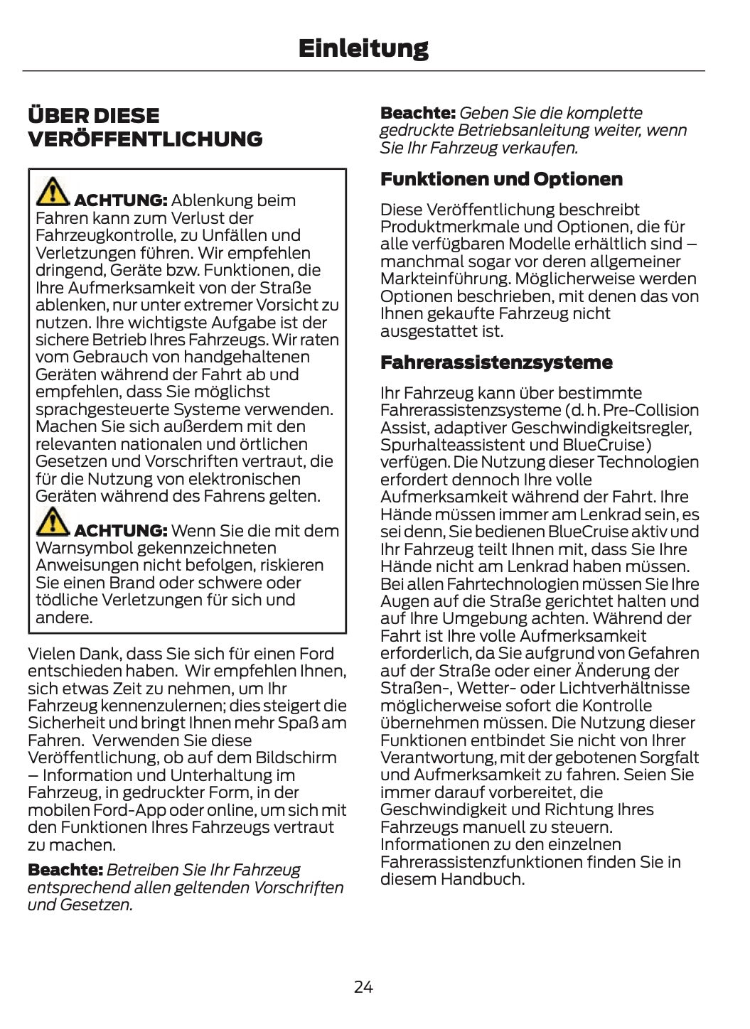 2026 Ford Ranger Bedienungsanleitung | Deutsch