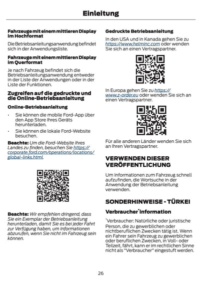 2026 Ford Ranger Bedienungsanleitung | Deutsch