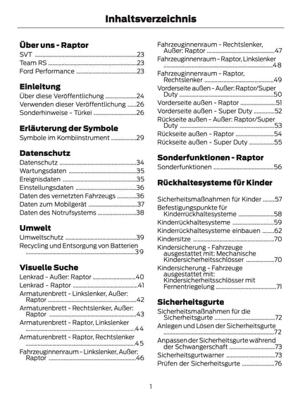 2026 Ford Ranger Bedienungsanleitung | Deutsch