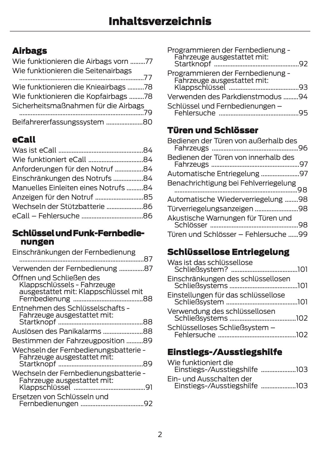 2026 Ford Ranger Bedienungsanleitung | Deutsch