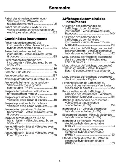 2025-2026 Ford Ranger Owner's Manual | French
