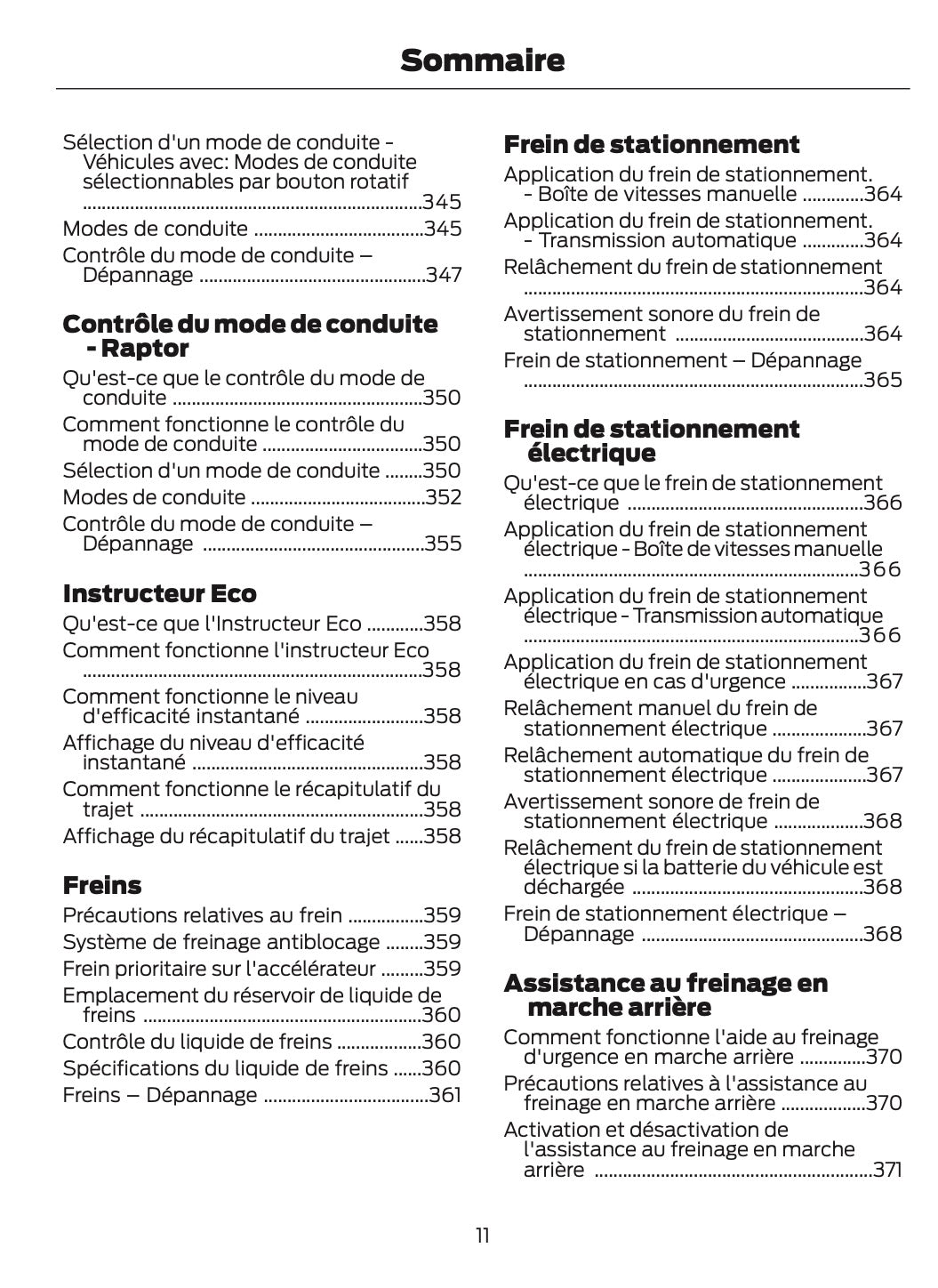 2026 Ford Ranger Owner's Manual | French