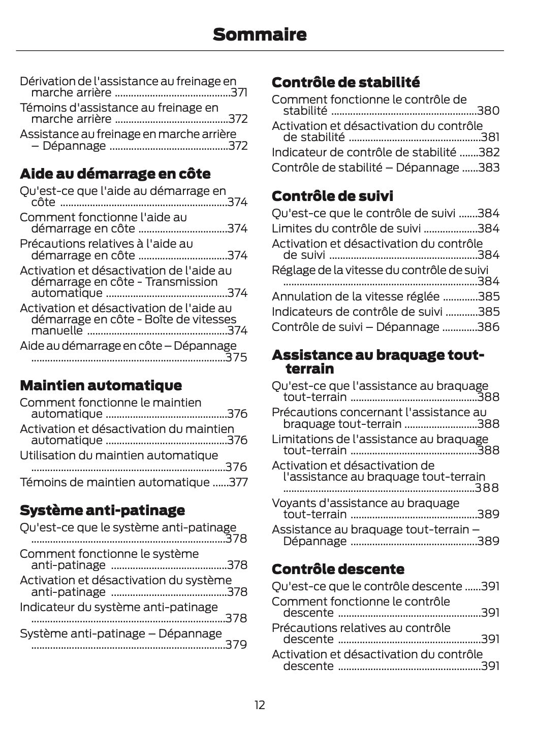 2026 Ford Ranger Owner's Manual | French