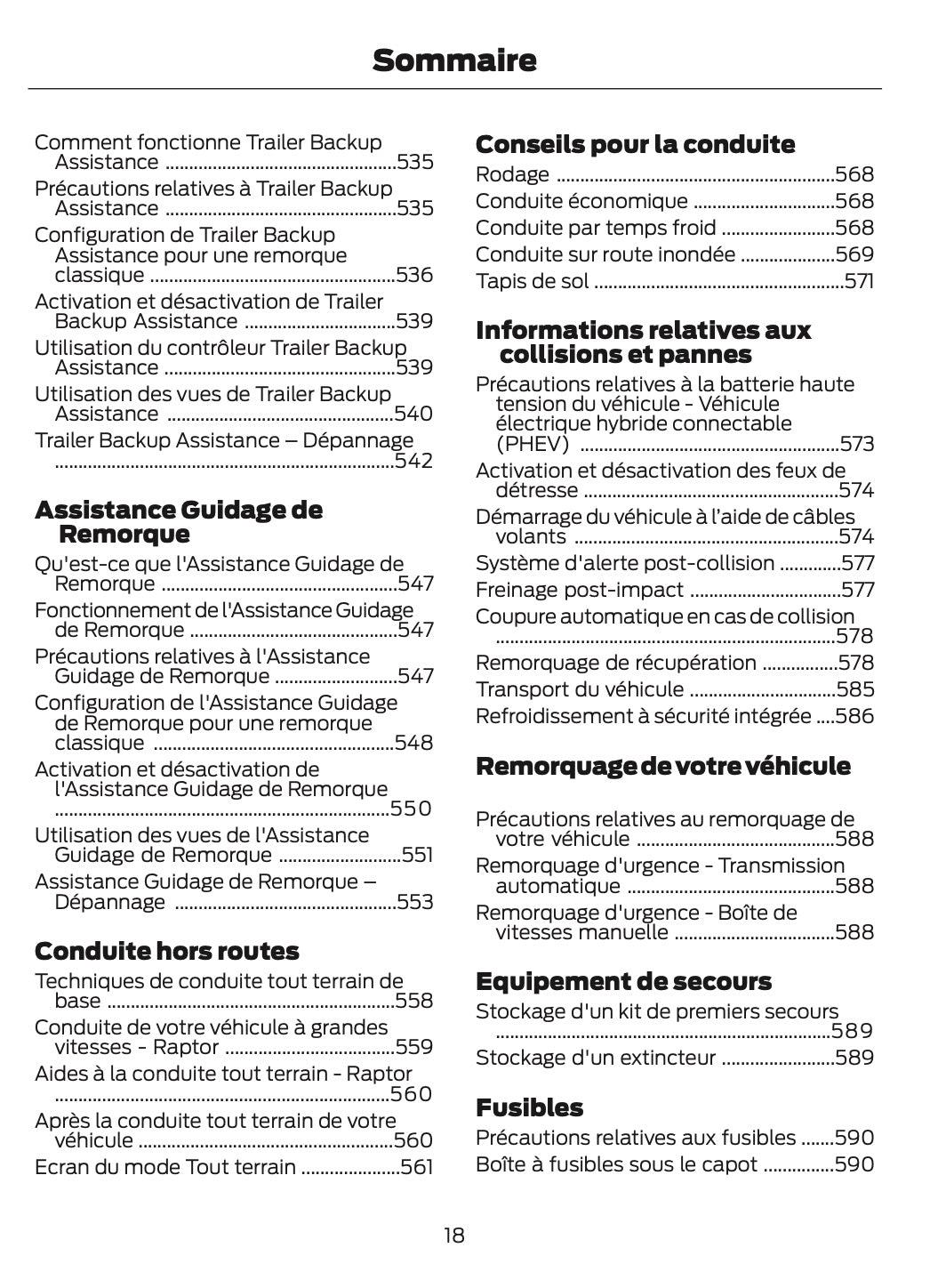 2026 Ford Ranger Owner's Manual | French