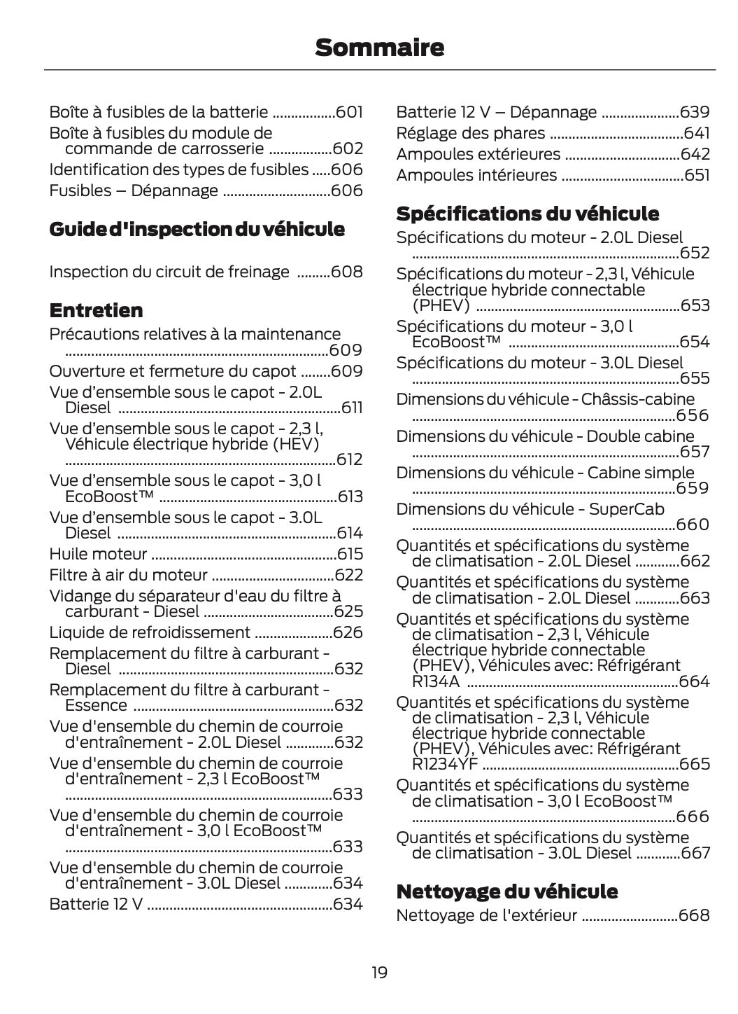 2026 Ford Ranger Owner's Manual | French