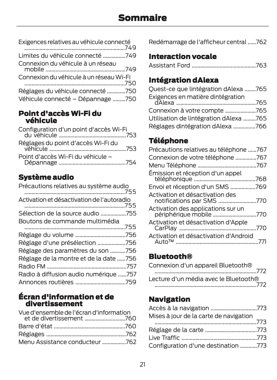2026 Ford Ranger Owner's Manual | French