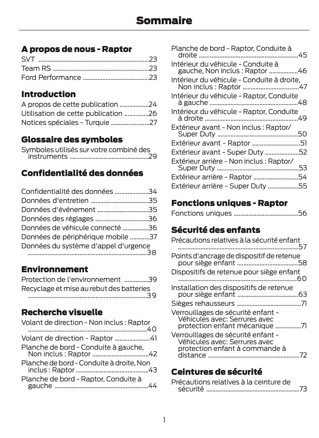 2026 Ford Ranger Owner's Manual | French