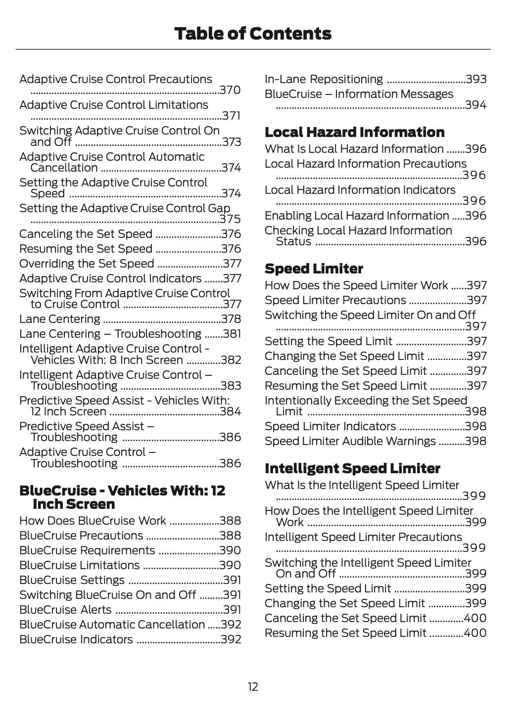 2026 Ford Ranger Owner's Manual | English
