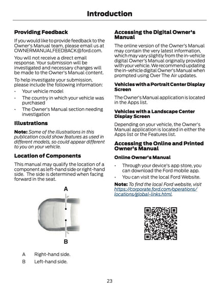 2026 Ford Ranger Owner's Manual | English