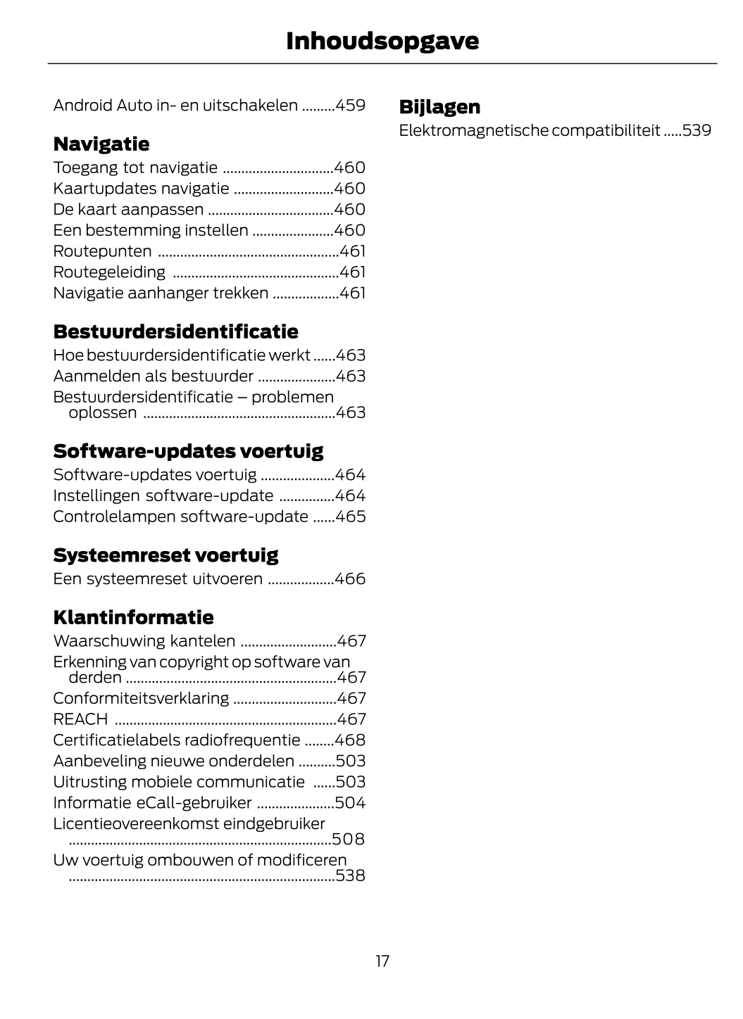 2023-2024 Ford Tourneo Custom/Transit Custom Owner's Manual | Dutch