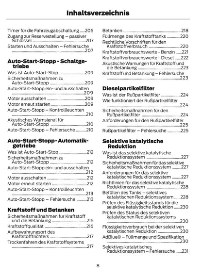 2024-2025 Ford Tourneo Courier/Transit Courier Bedienungsanleitung | Deutsch