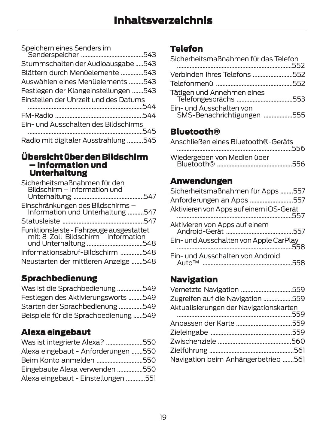 2026 Ford Tourneo Courier/Transit Courier Owner's Manual | German