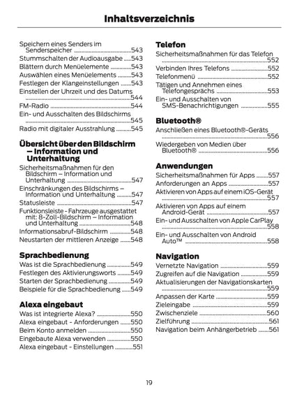 2026 Ford Tourneo Courier/Transit Courier Owner's Manual | German