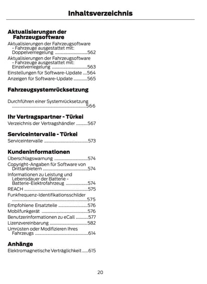 2026 Ford Tourneo Courier/Transit Courier Owner's Manual | German