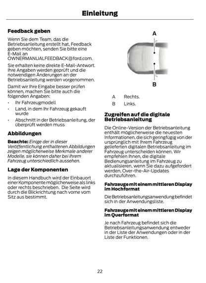 2026 Ford Tourneo Courier/Transit Courier Owner's Manual | German