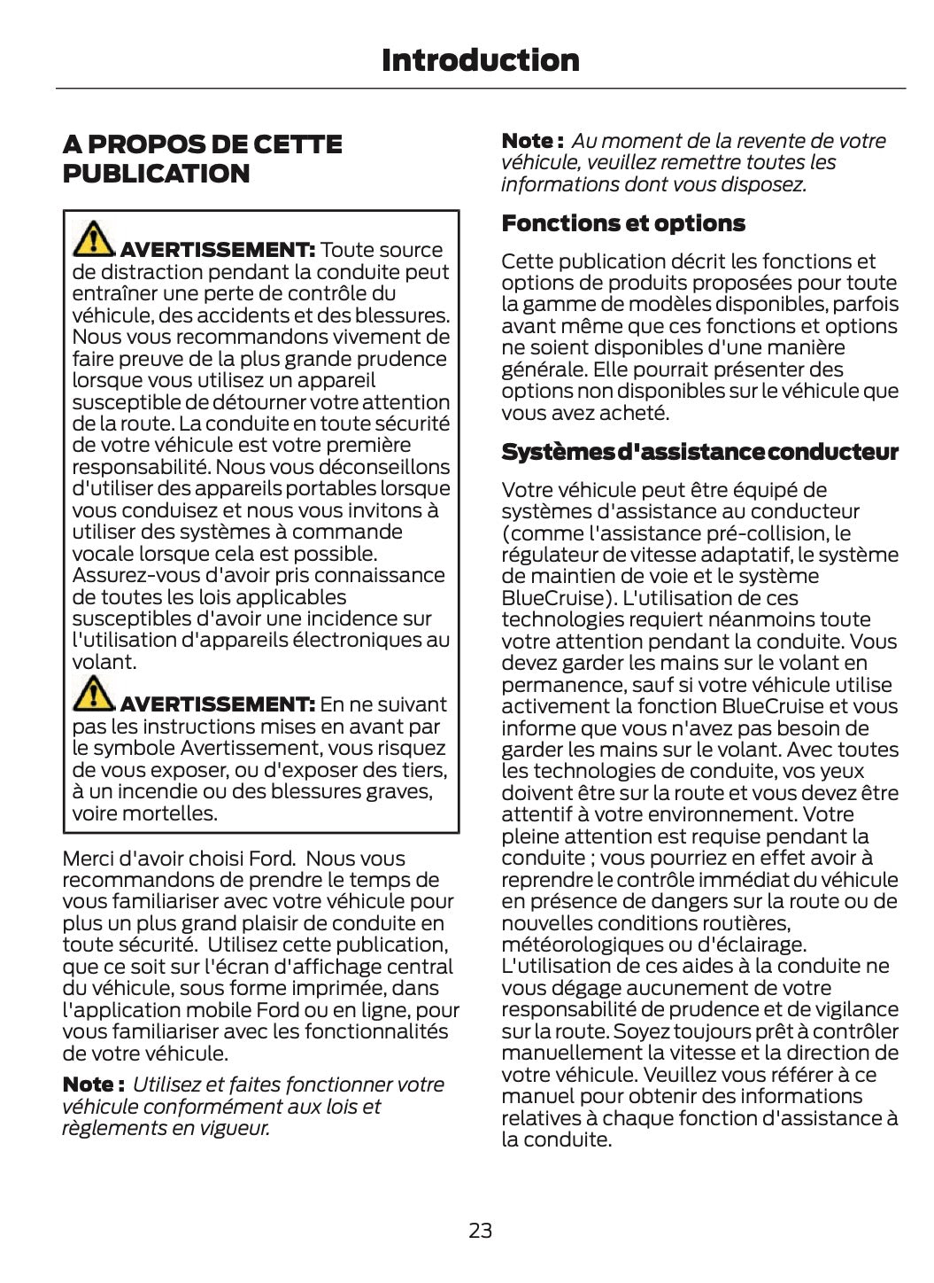 2026 Ford Tourneo Courier/Transit Courier Owner's Manual | French