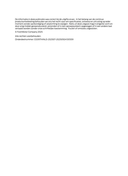 2026 Ford Tourneo Courier/Transit Courier Owner's Manual | Dutch