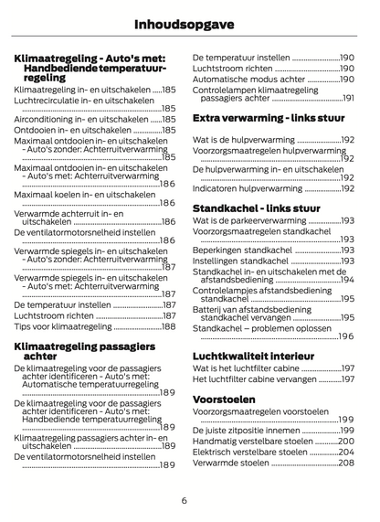 2024-2025 Ford Tourneo Custom/Transit Custom Owner's Manual | Dutch