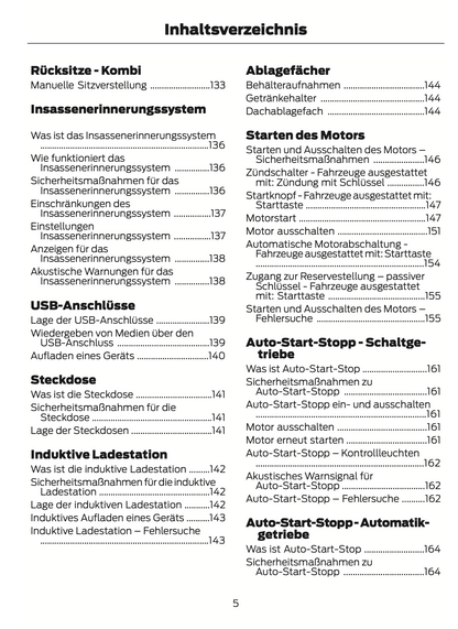 2024 Ford Tourneo Courier/Transit Courier Bedienungsanleitung | Deutsch