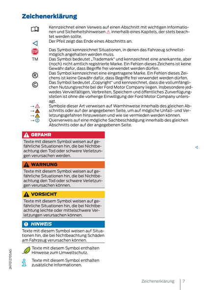 2025 Ford Tourneo Connect/Transit Connect Bedienungsanleitung | Deutsch