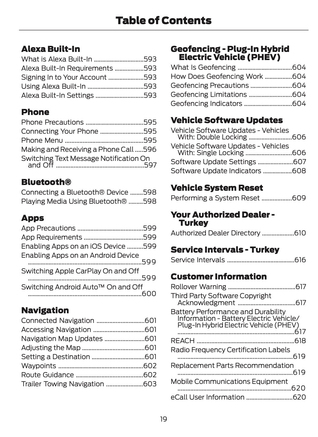 2026 Ford Tourneo Custom/Transit Custom Owner's Manual | English