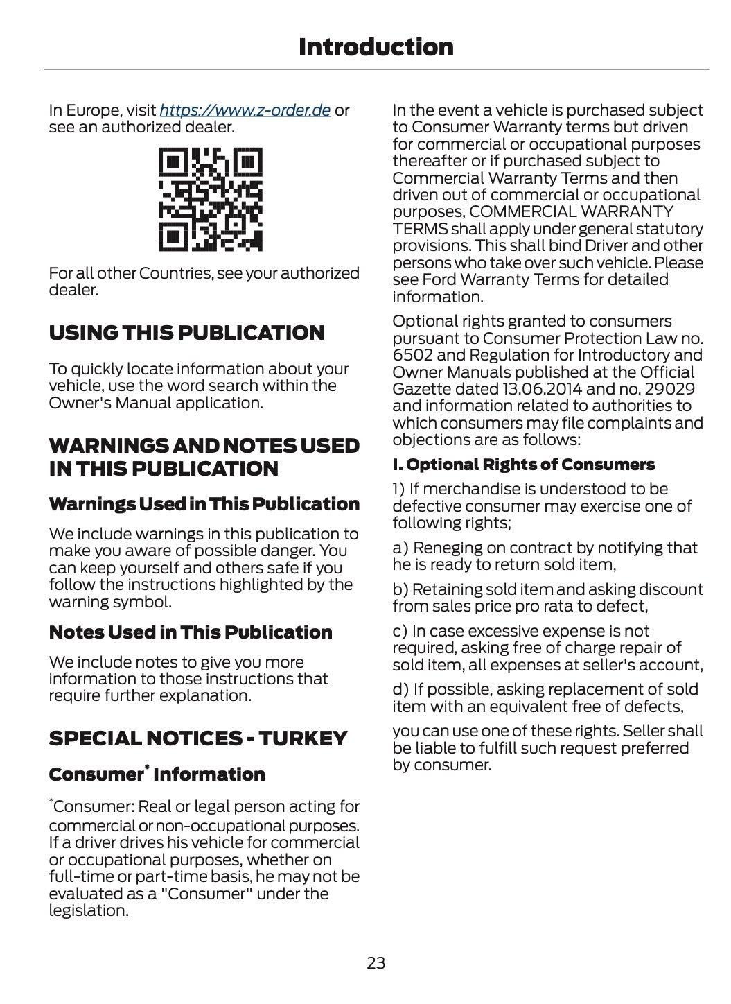 2026 Ford Tourneo Custom/Transit Custom Owner's Manual | English