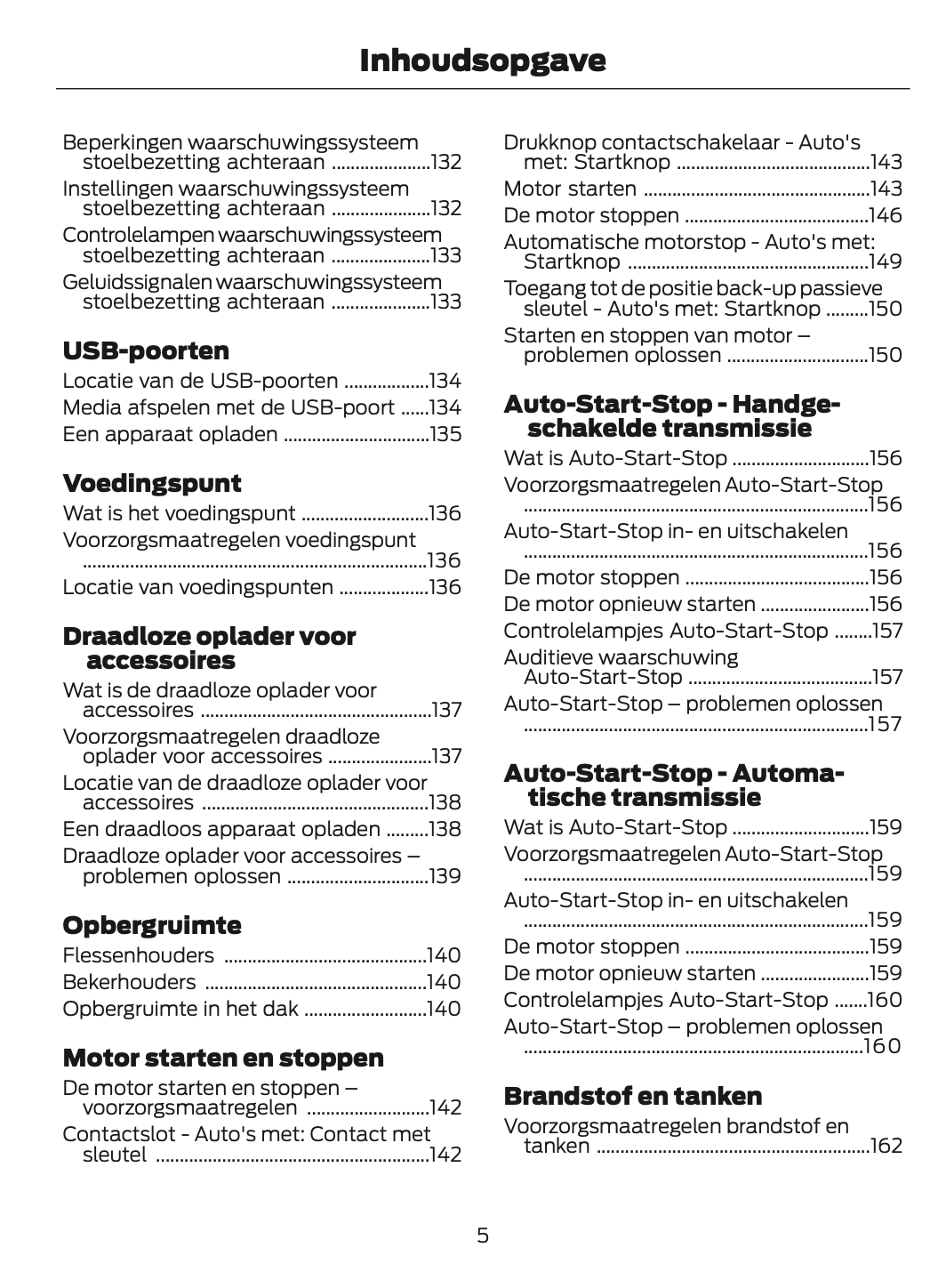 2024 Ford Tourneo Courier/Transit Courier Owner's Manual | Dutch