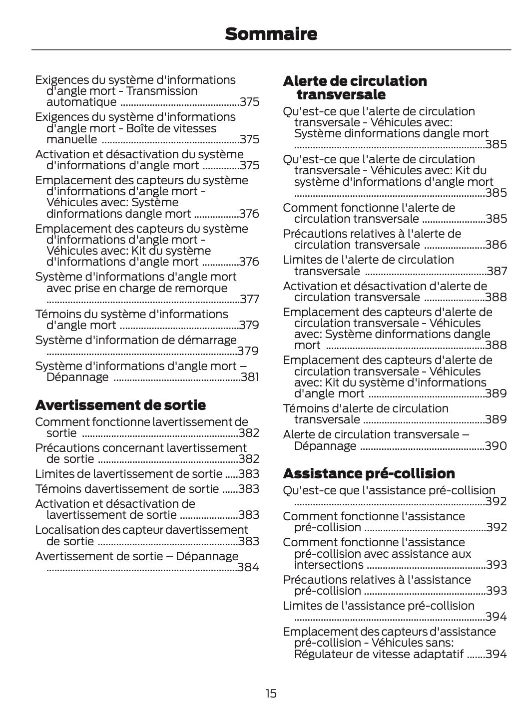 2026 Ford Transit Owner's Manual | French