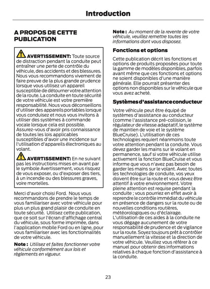 2026 Ford Transit Owner's Manual | French