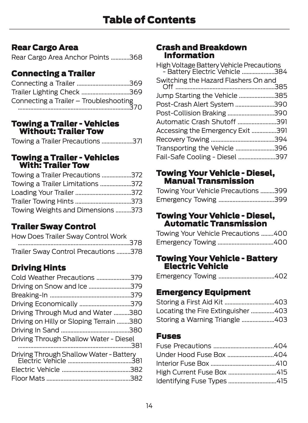 2026 Ford Transit Owner's Manual | English