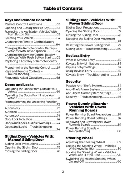 2026 Ford Transit Owner's Manual | English