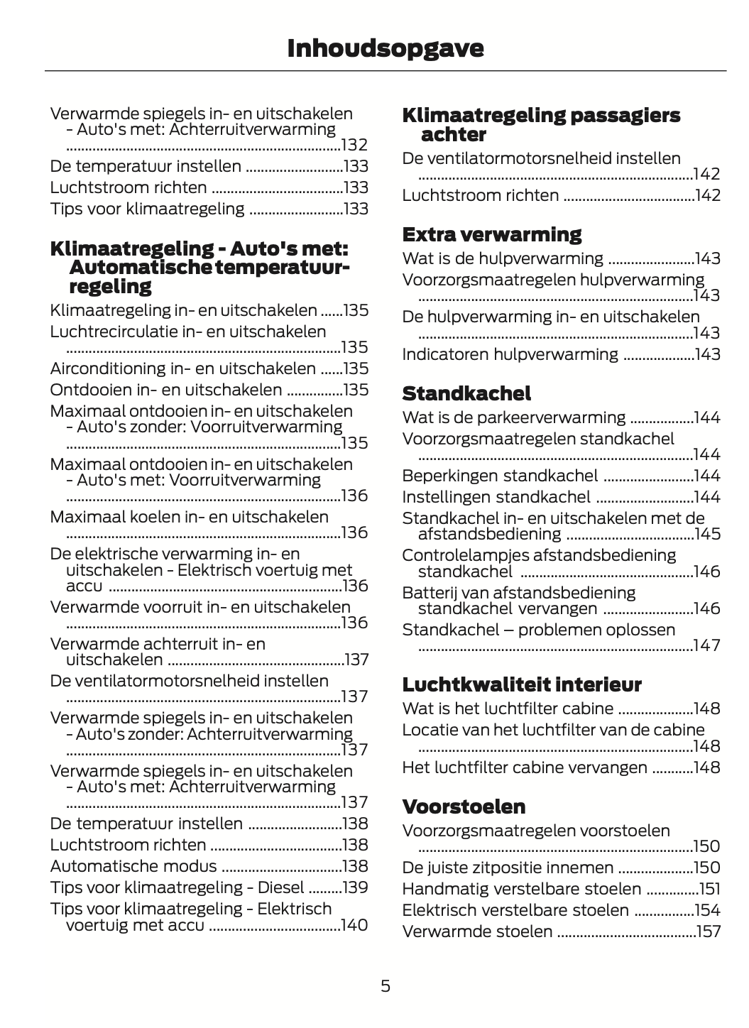 2024-2025 Ford Transit Owner's Manual | Dutch