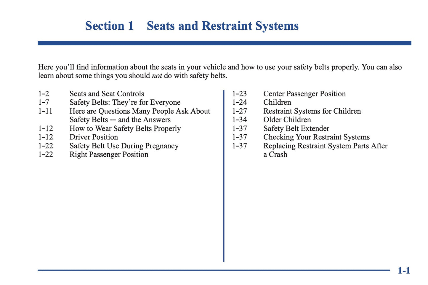 2001 GMC C Series Owner's Manual | English US