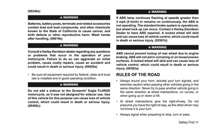 2008 Harley-Davidson FLHRSE4 Owner's Manual | English US