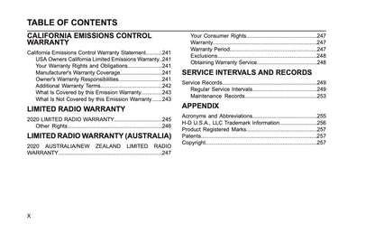 2020 Harley-Davidson FLHTCUTGSE Owner's Manual | English US