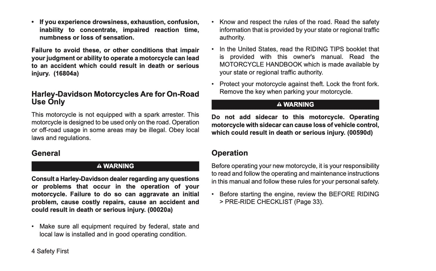 2026 Harley-Davidson FLHXSTSE Owner's Manual | English US
