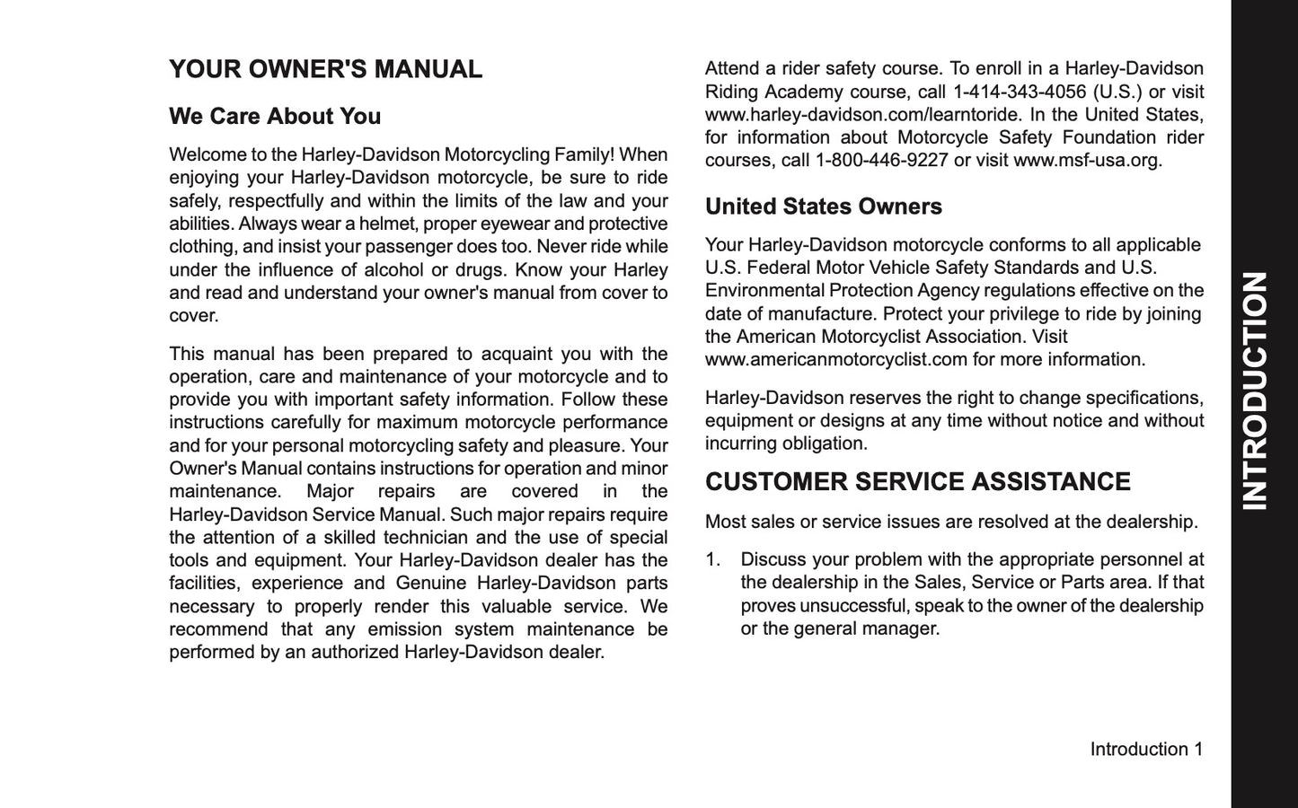 2025 Harley-Davidson FLTRXSE Owner's Manual | English US