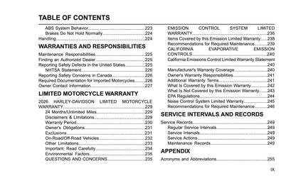 2026 Harley-Davidson FLTRXSTSE Owner's Manual | English US