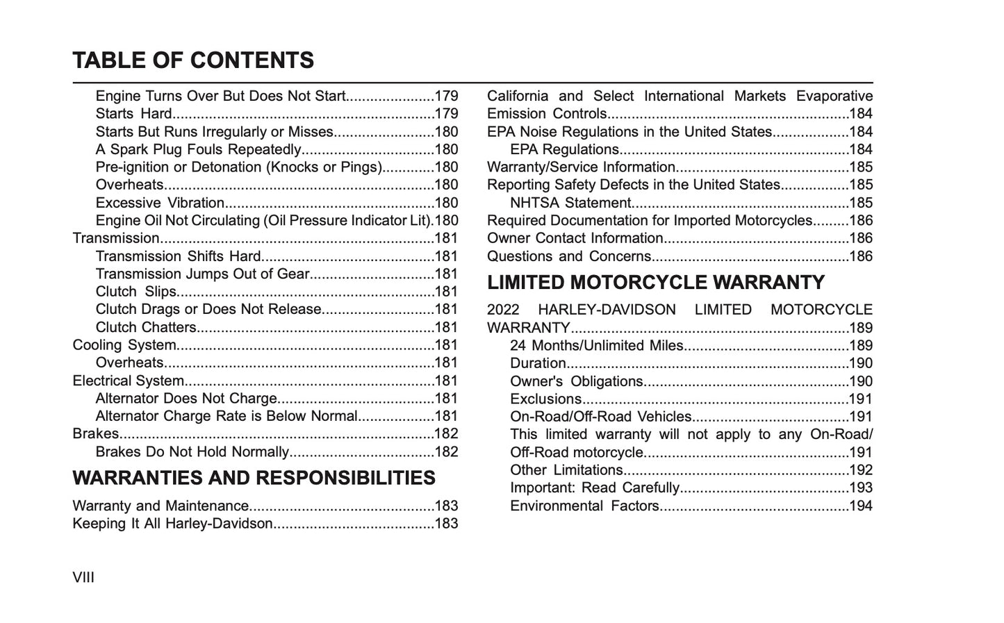 2022 Harley-Davidson Pan America Owner's Manual | English US