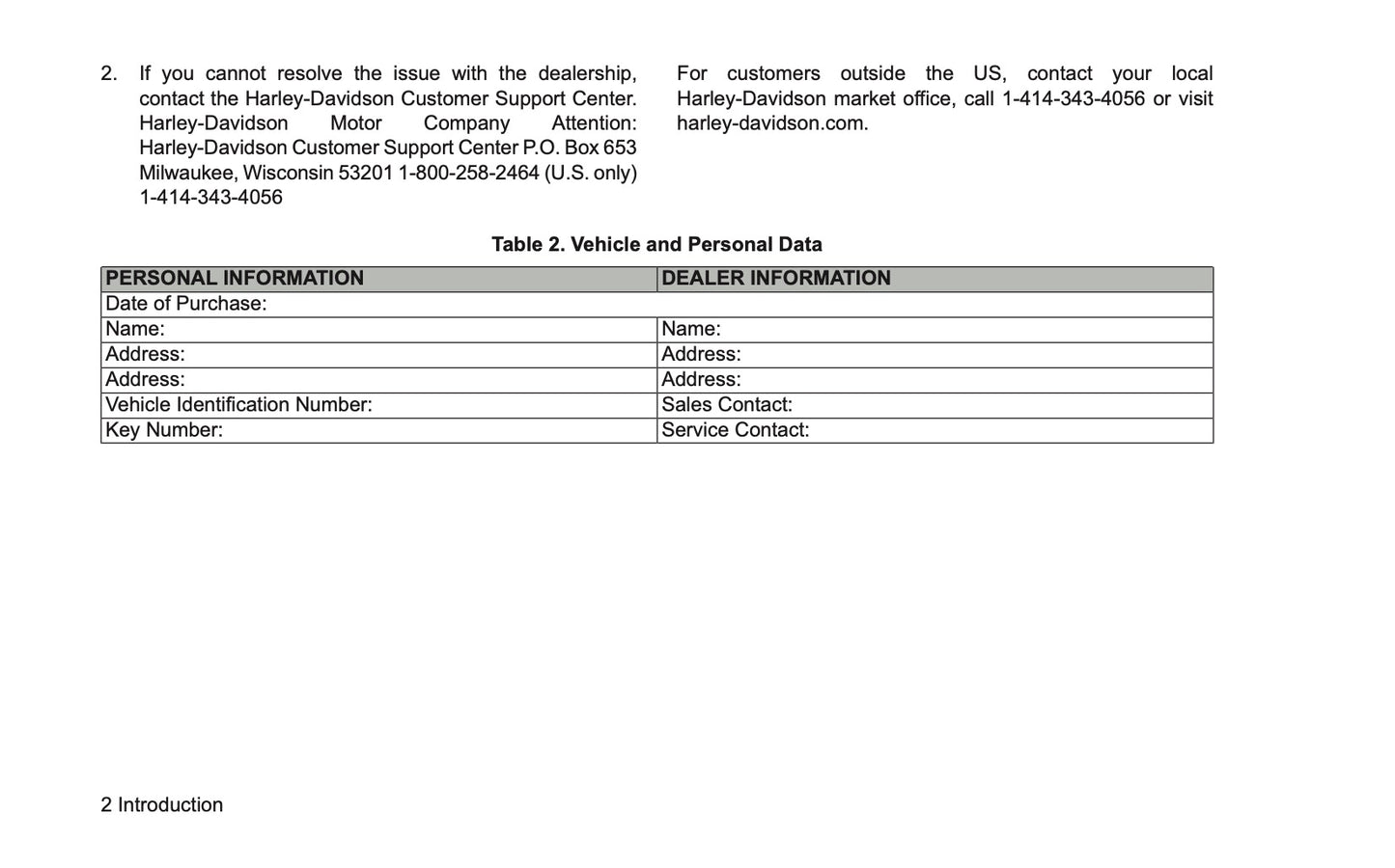 2026 Harley-Davidson Touring Owner's Manual | English US