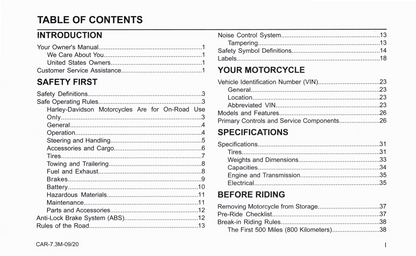 2021 Harley-Davidson Trike Owner's Manual | English