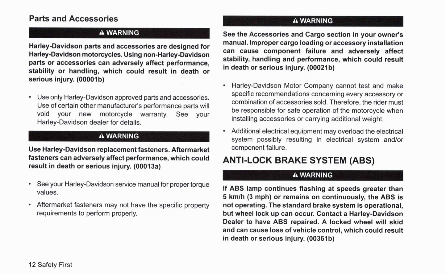 2021 Harley-Davidson Trike Owner's Manual | English