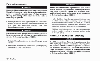 2021 Harley-Davidson Trike Owner's Manual | English