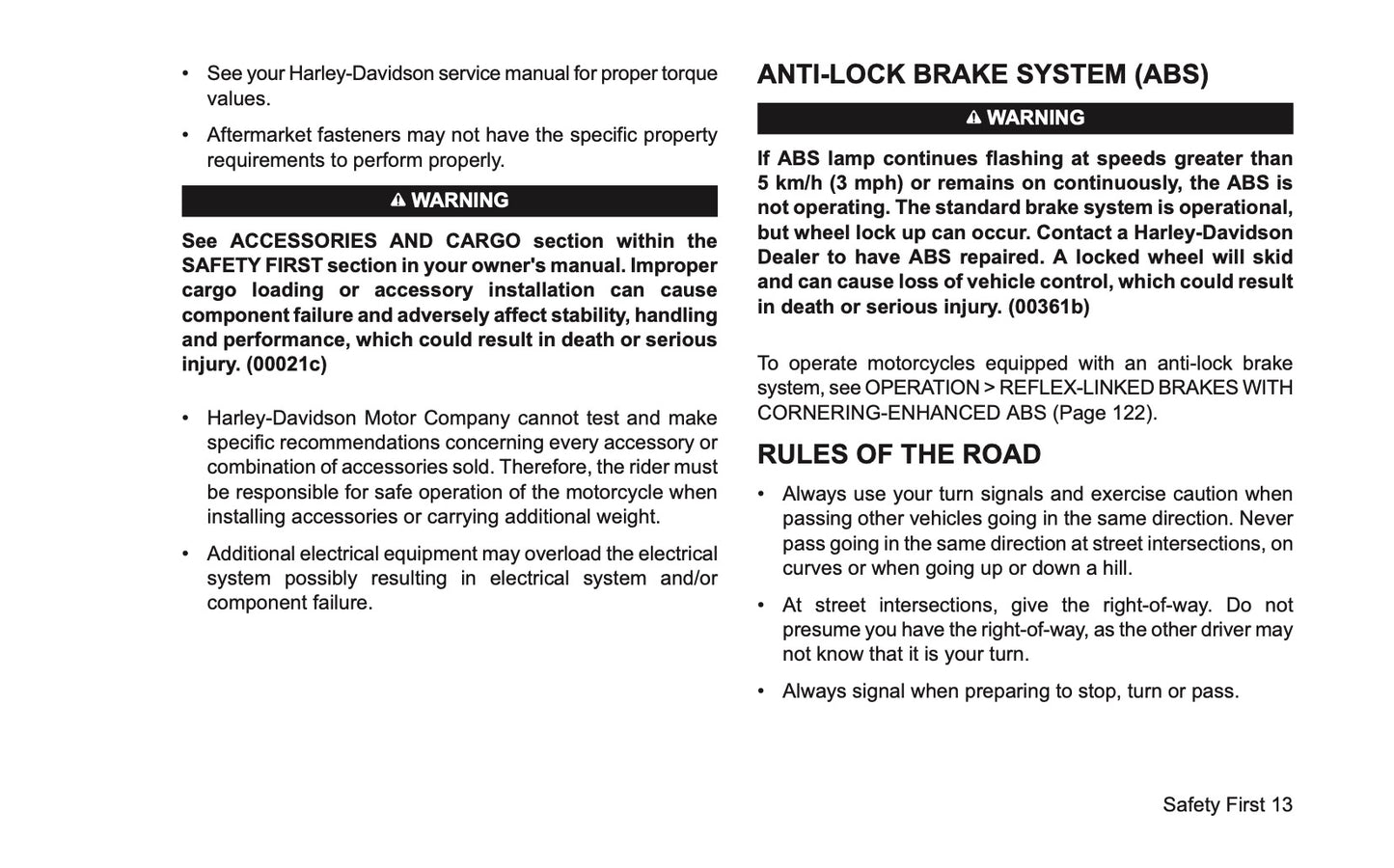 2024 Harley-Davidson Trike Owner's Manual | English US
