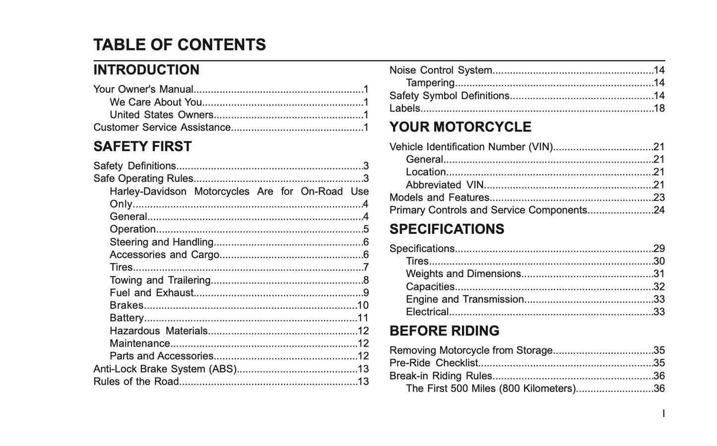 2026 Harley-Davidson Trike Owner's Manual | English US