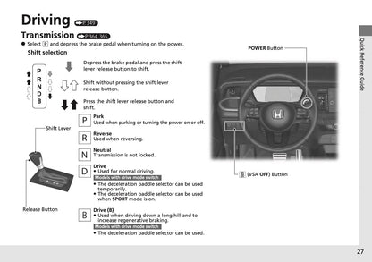 2025 Honda Jazz e:HEV Owner's Manual | English