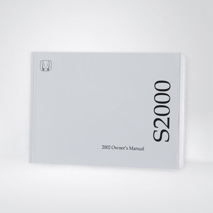 2002 Honda S2000 Owner's Manual | English US