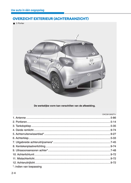 2023-2024 Hyundai i10 Owner's Manual | Dutch