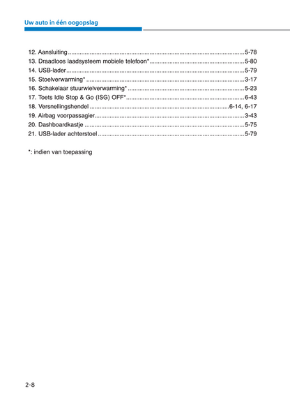 2023-2024 Hyundai i10 Owner's Manual | Dutch