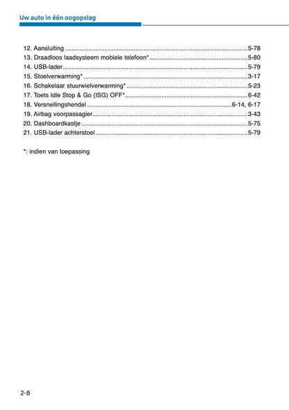 2025 Hyundai i10 Owner's Manual | Dutch
